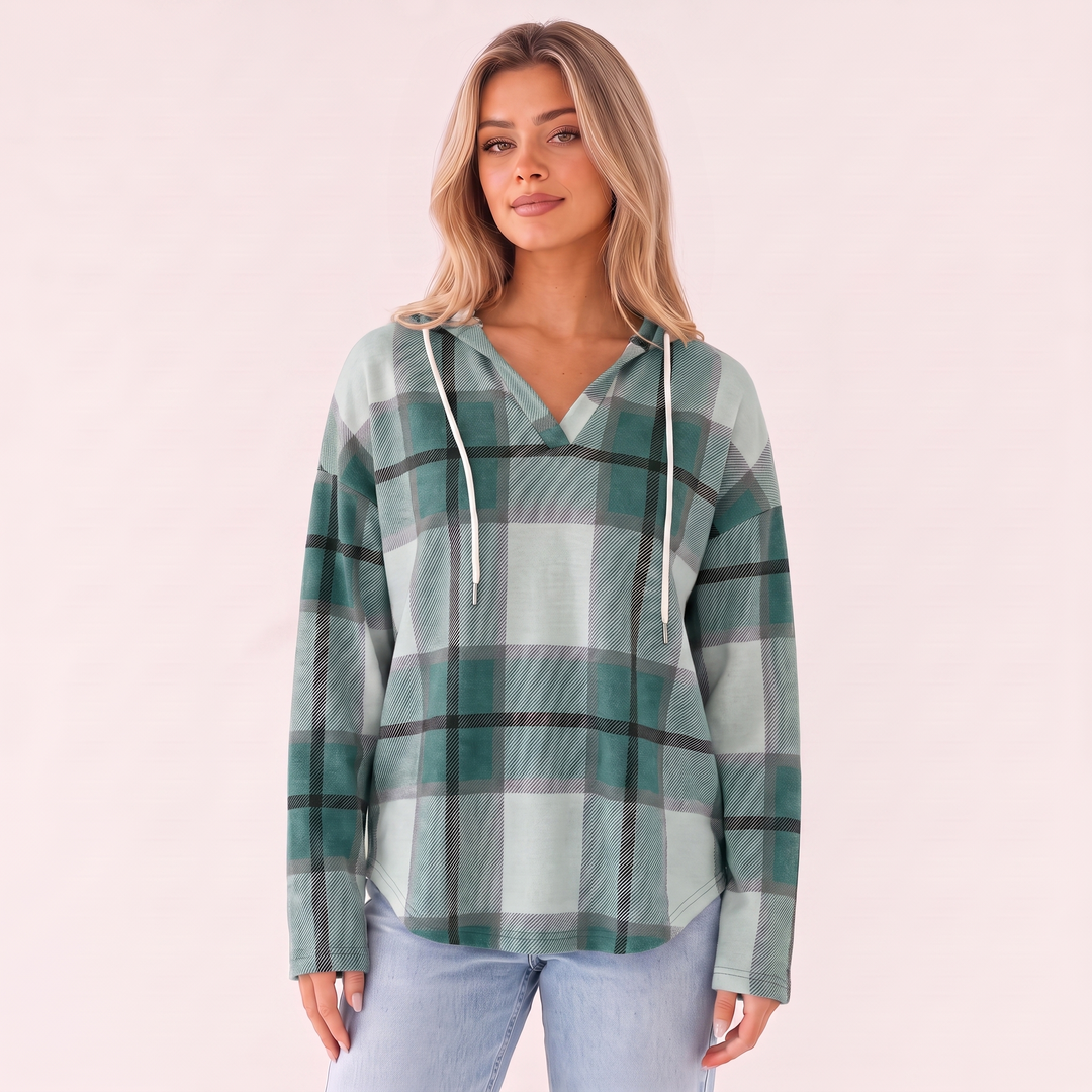 NOÉLLA Flannel Hoodie