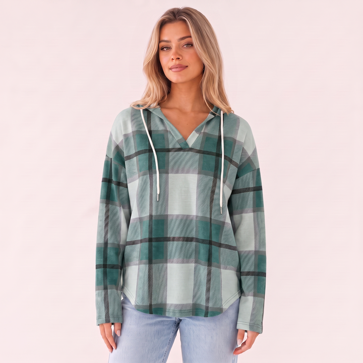 NOÉLLA Flannel Hoodie