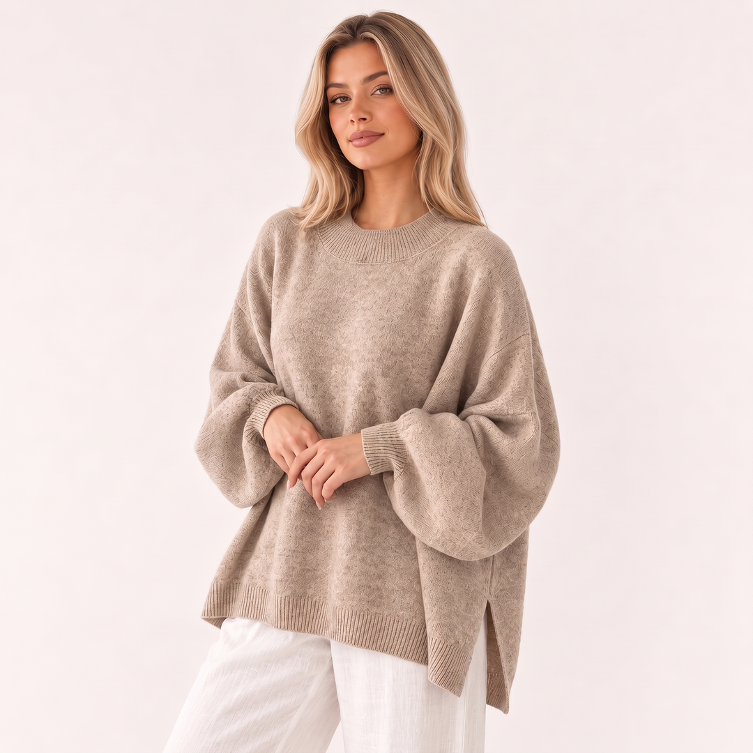 NOÉLLA Split Hem Sweater