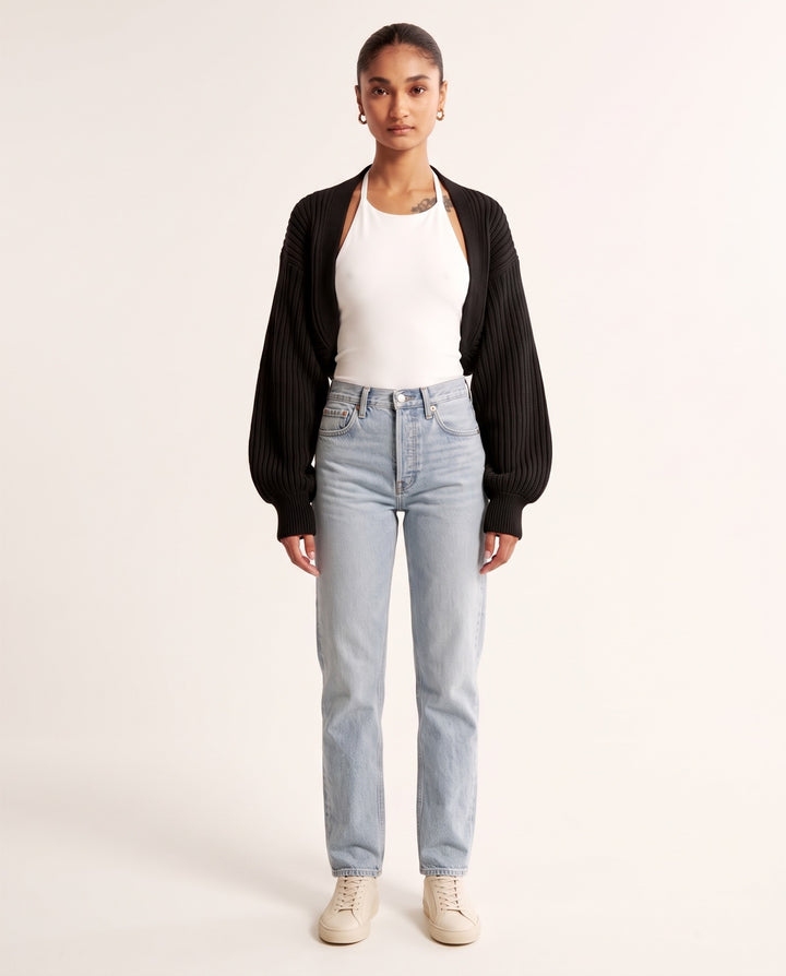 Batwing Crop Cardigan
