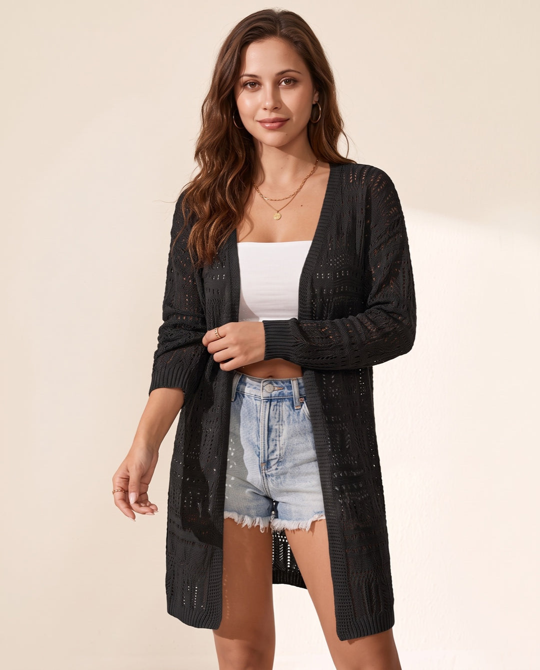 Longline Knit Cardigan