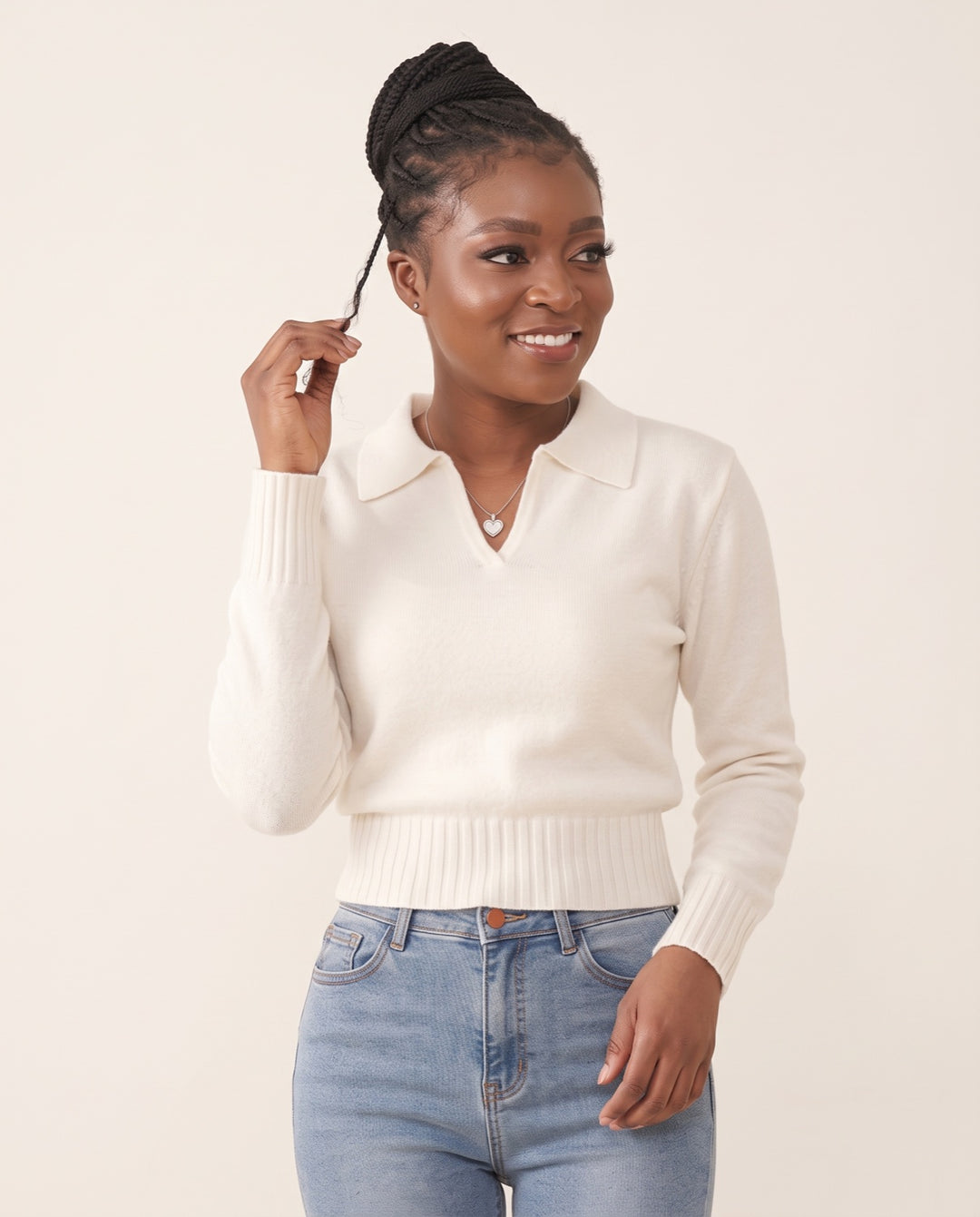 Cropped Knit Pullover
