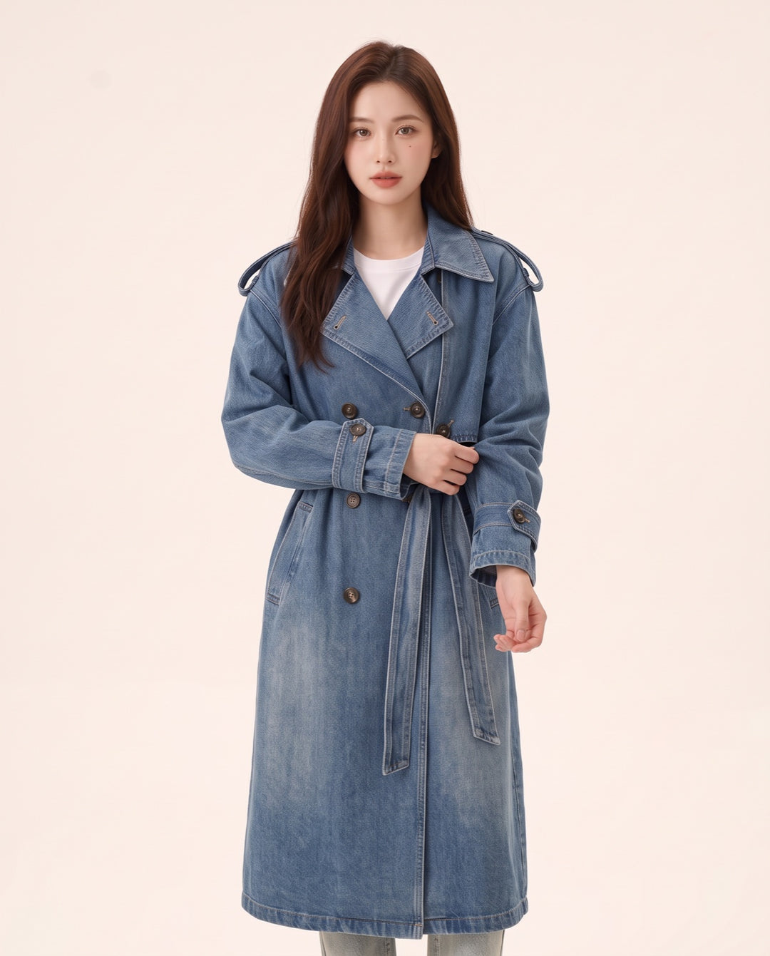 Denim Trench Coat