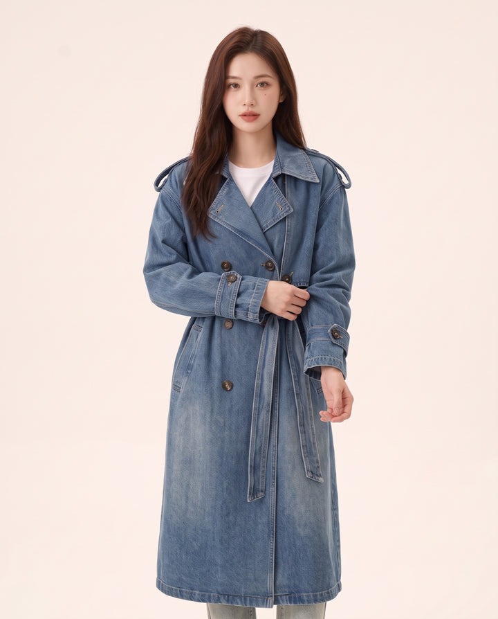 Denim Trench Coat