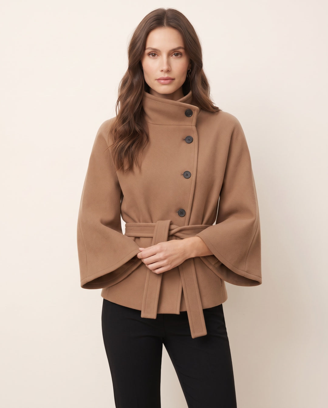 Belted Flare Coat