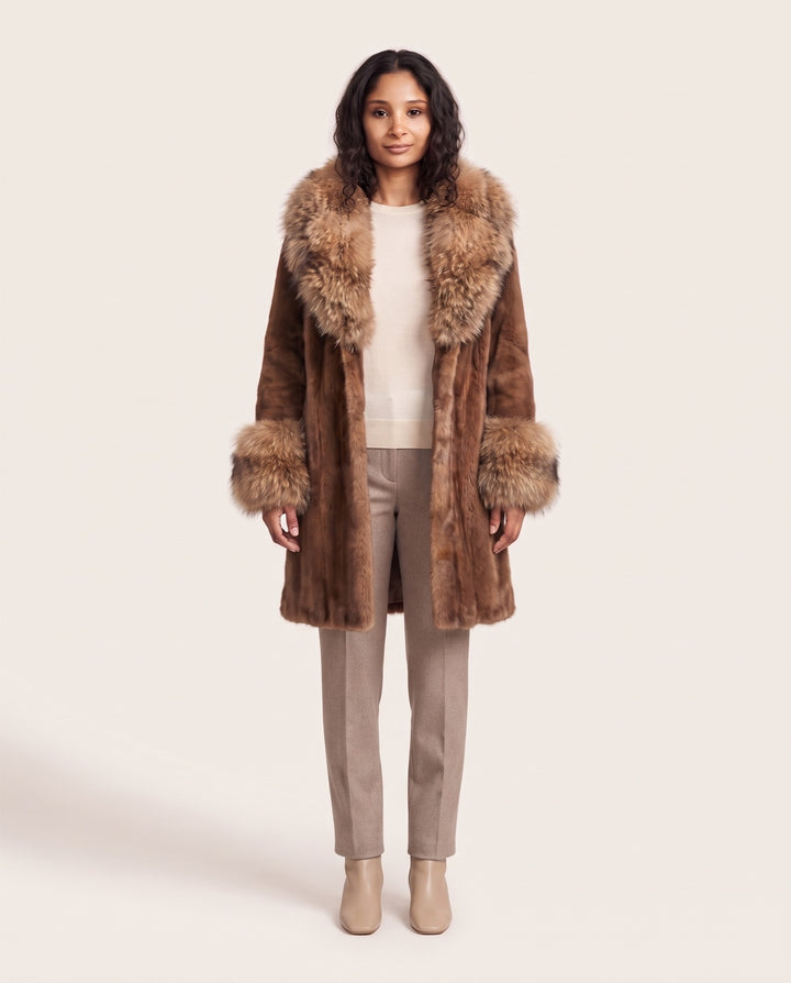 Oversized Faux Mink Coat
