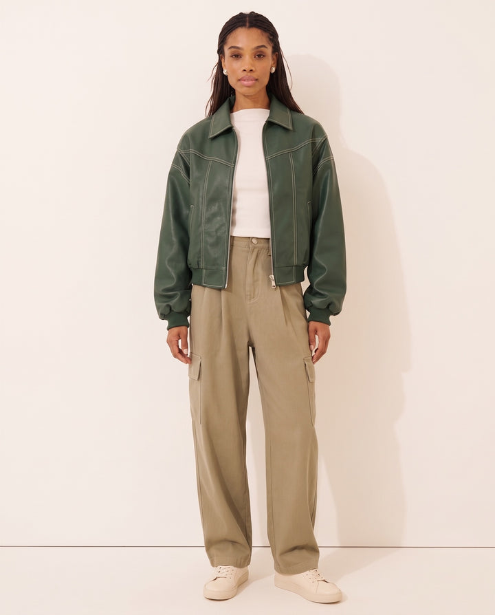 Faux Leather Jacket
