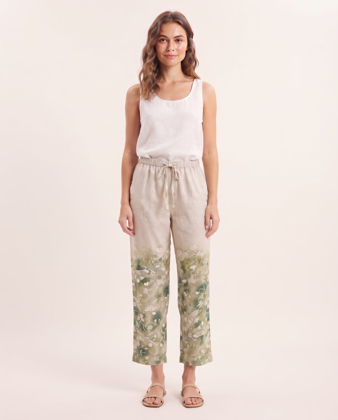 Floral Cropped Trousers