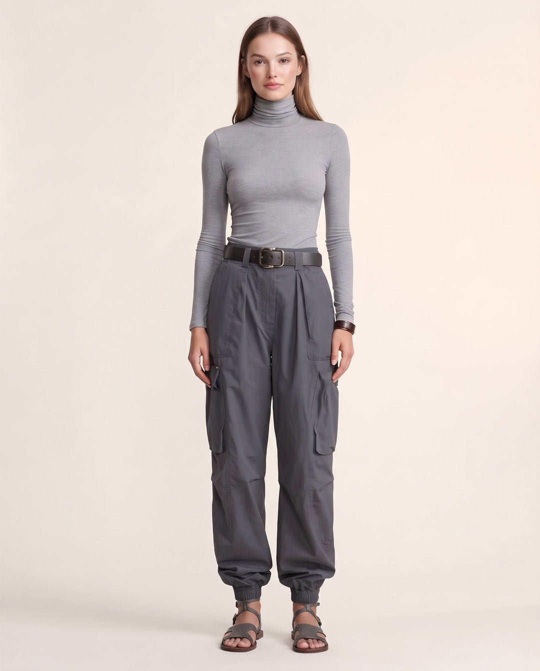 Cuffed Cargo Trousers