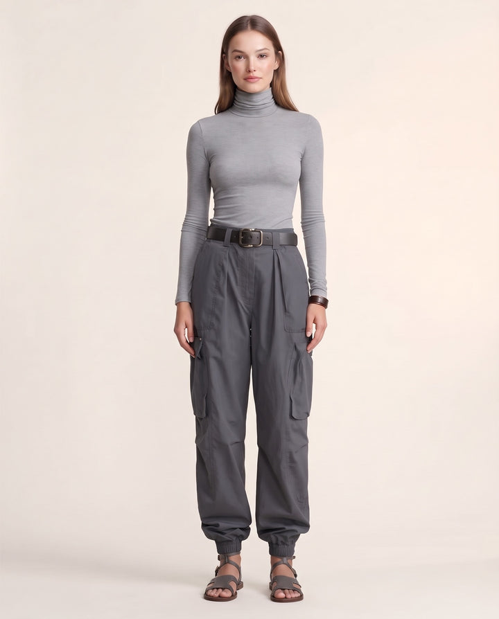 Cuffed Cargo Trousers