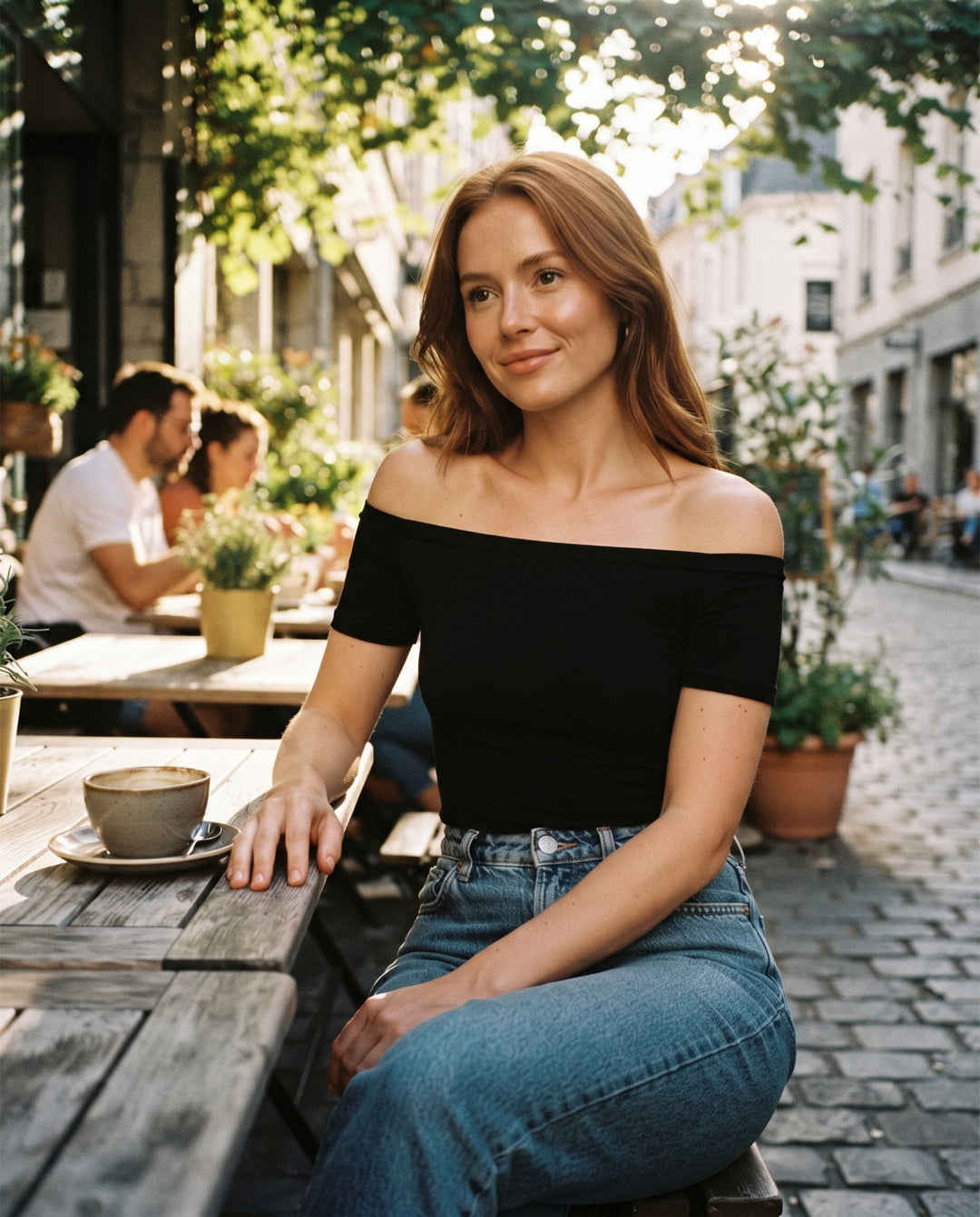 Off-Shoulder Tee