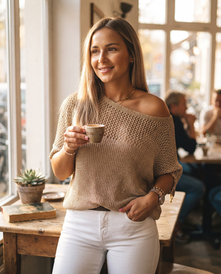 Open-Knit Top
