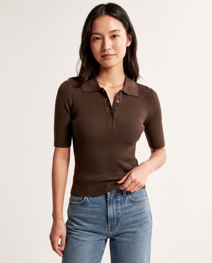 Lapel Knit Polo