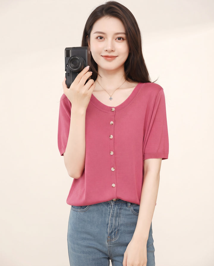 Reversible Knit Cardigan