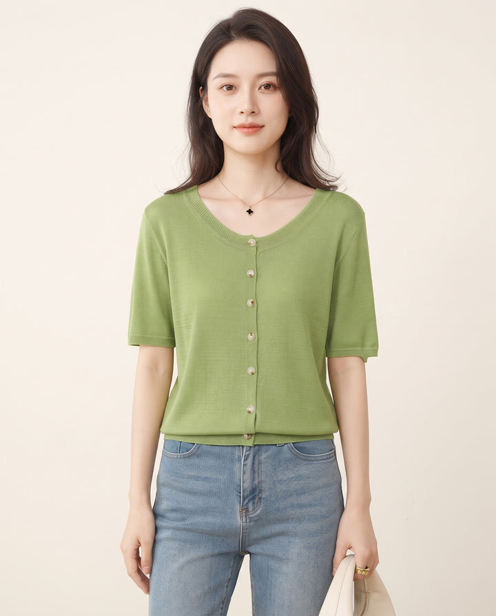Reversible Knit Cardigan