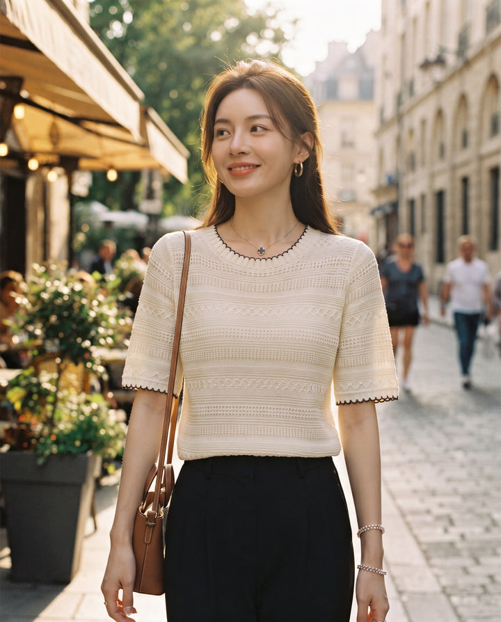 Open-Knit Top