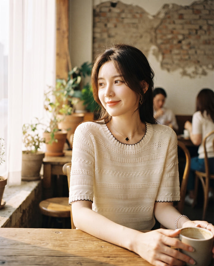Open-Knit Top