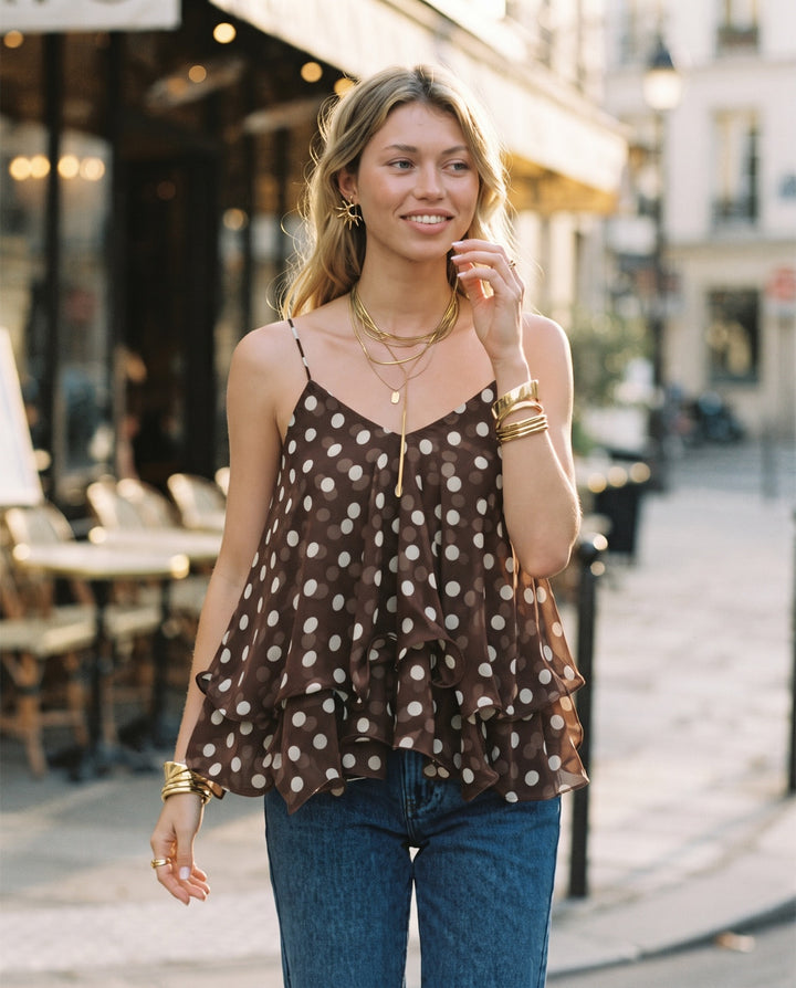 Ruffled Chiffon Blouse