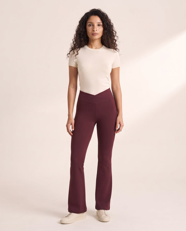 Crossover Flare Leggings