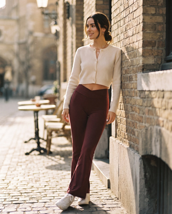 Crossover Flare Leggings