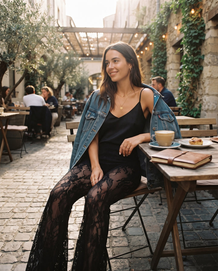 Lace Flare Pants