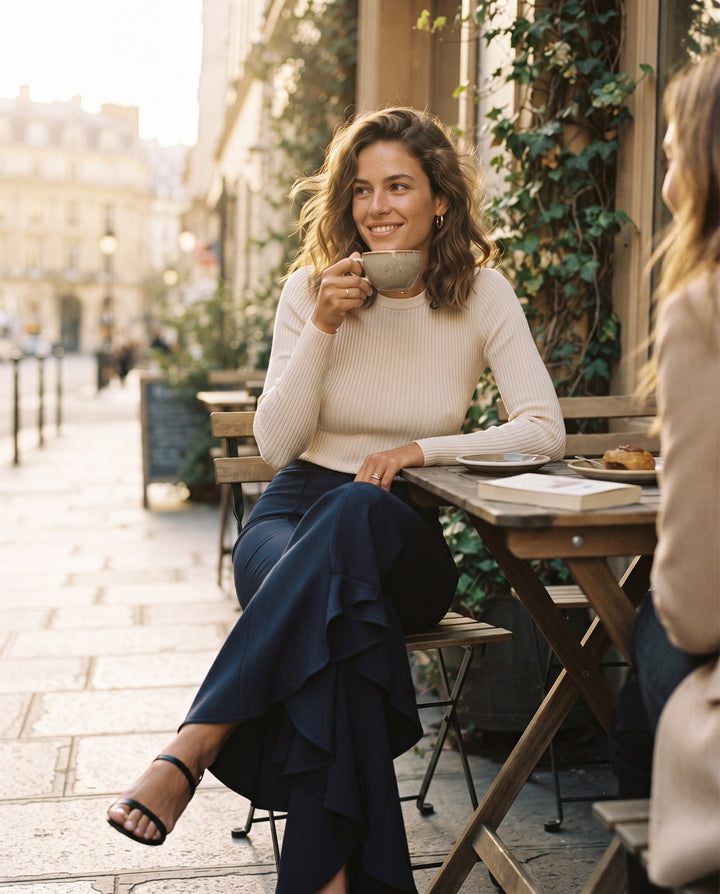 Asymmetrical Flare Pants