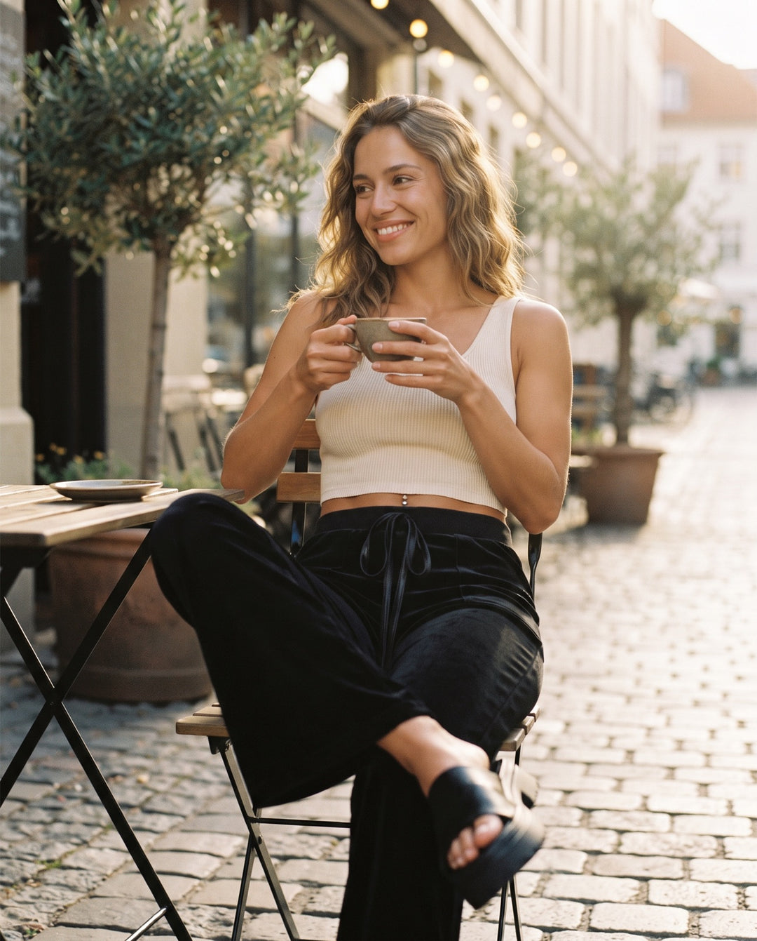 Micro-Flare Trousers