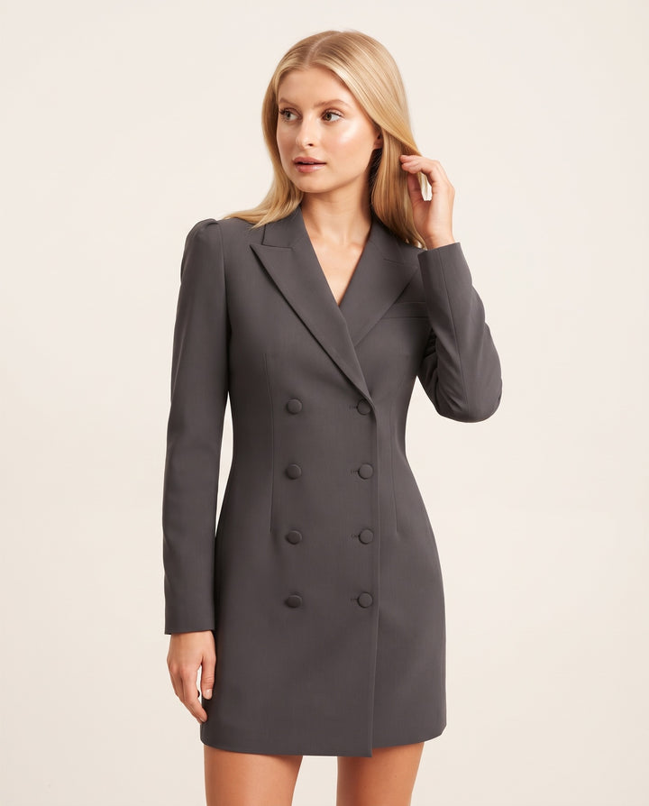 Double-Breasted Blazer Dress