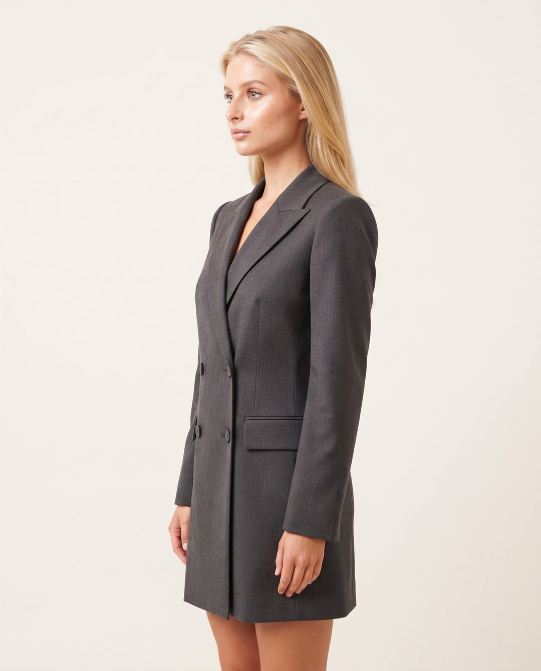 Double-Breasted Blazer Dress