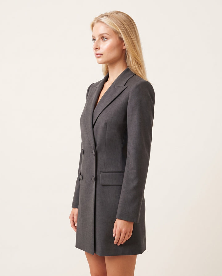Double-Breasted Blazer Dress