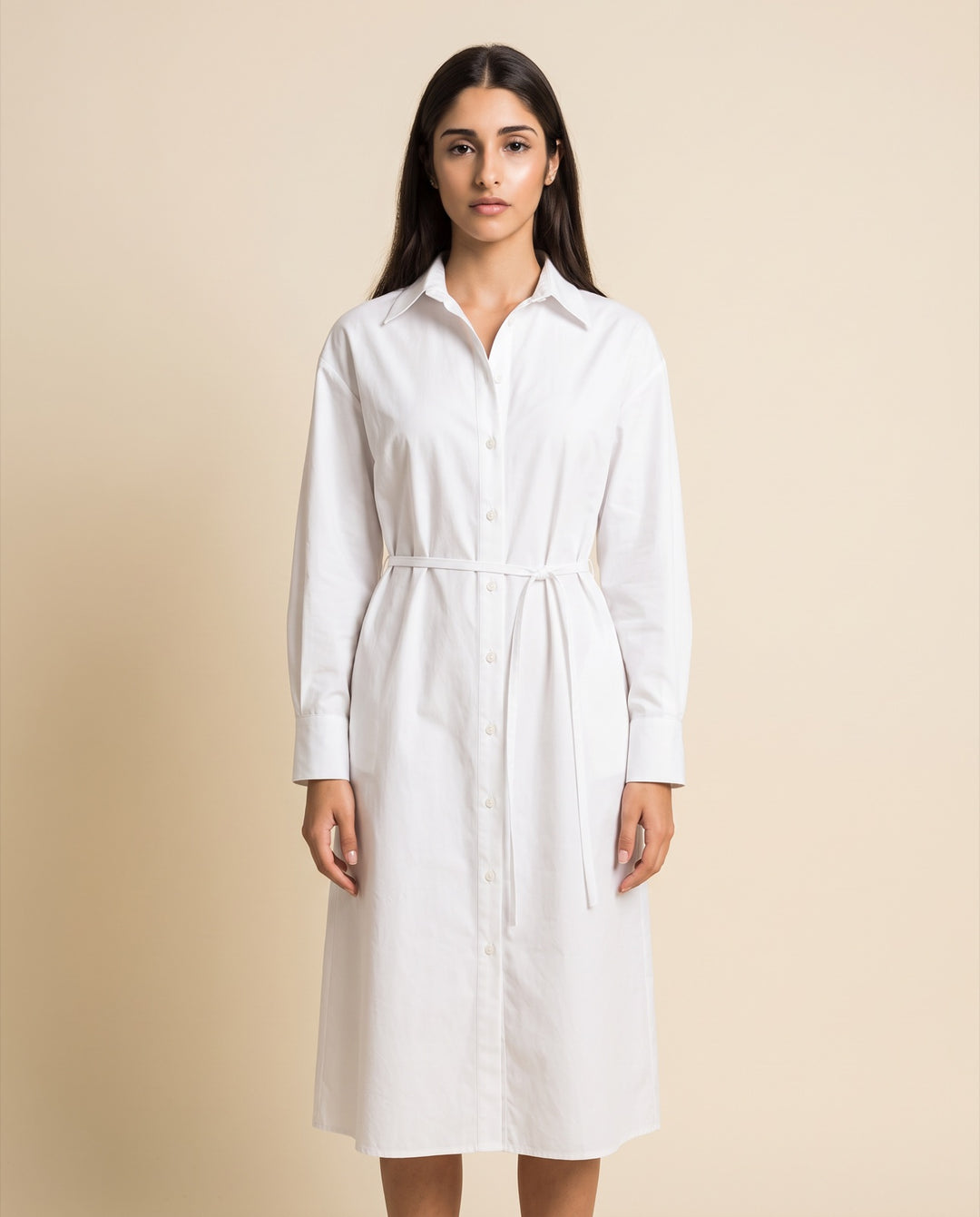 Cotton Poplin Shirt Dress