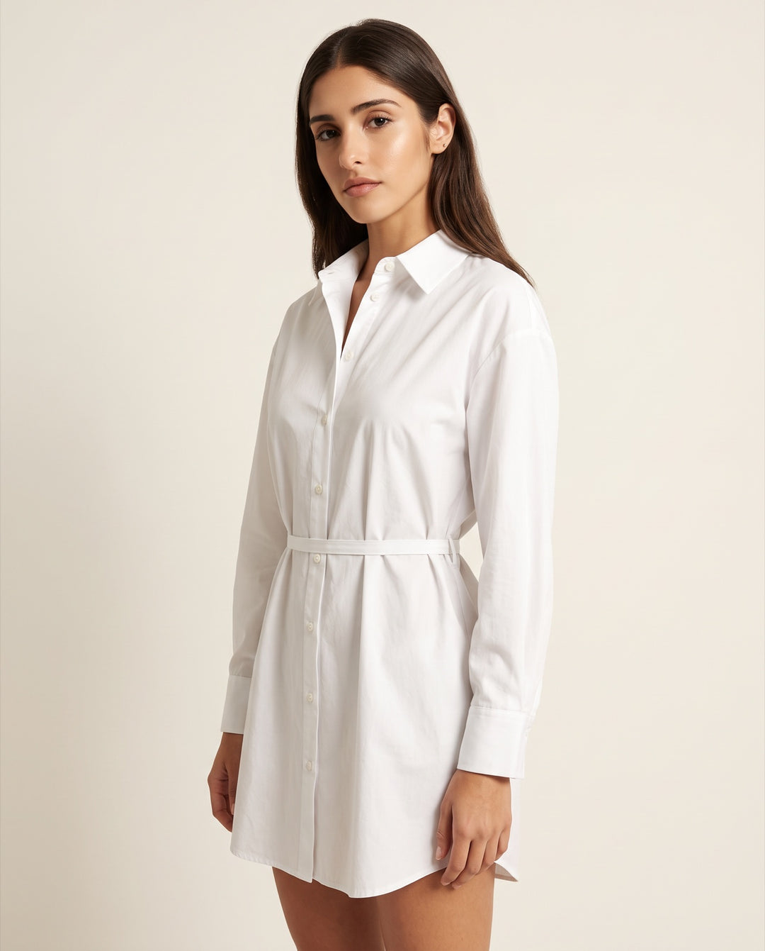 Cotton Poplin Shirt Dress