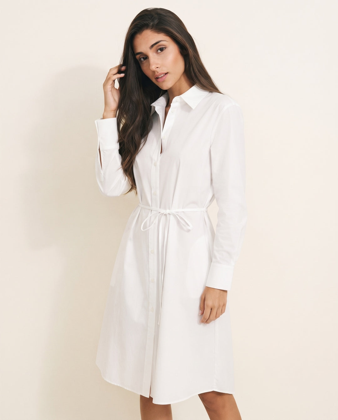 Cotton Poplin Shirt Dress