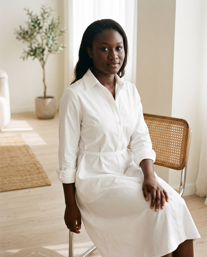 Cotton Poplin Shirt Dress