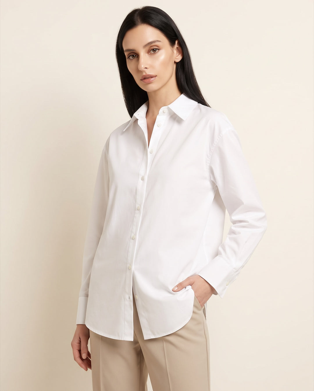 Oversized Cotton Poplin Shirt