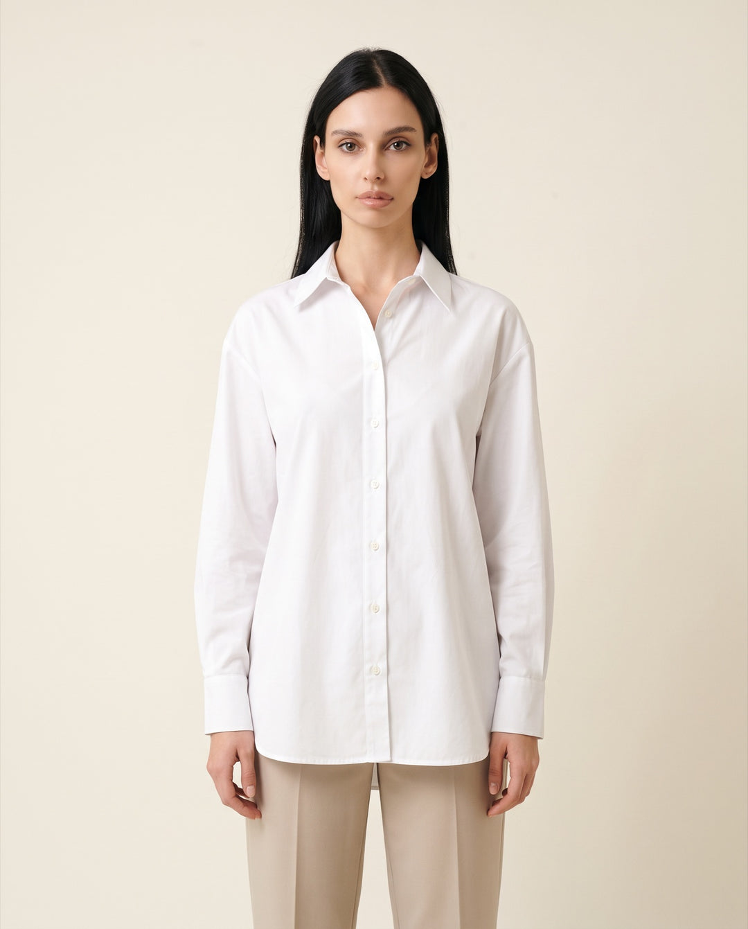 Oversized Cotton Poplin Shirt