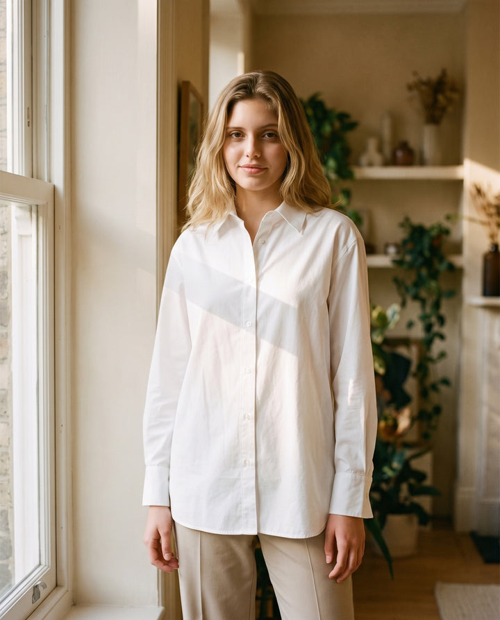 Oversized Cotton Poplin Shirt