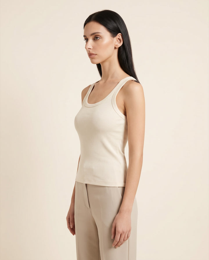 Ribbed Cotton Tank