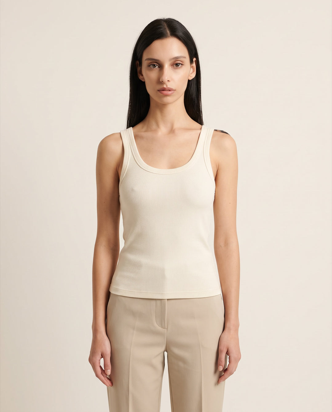 Ribbed Cotton Tank