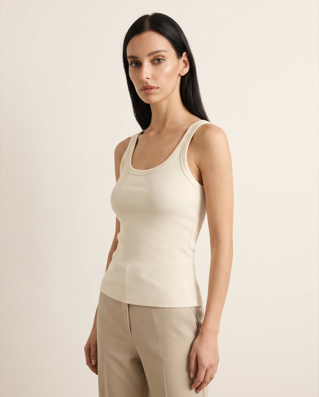Ribbed Cotton Tank
