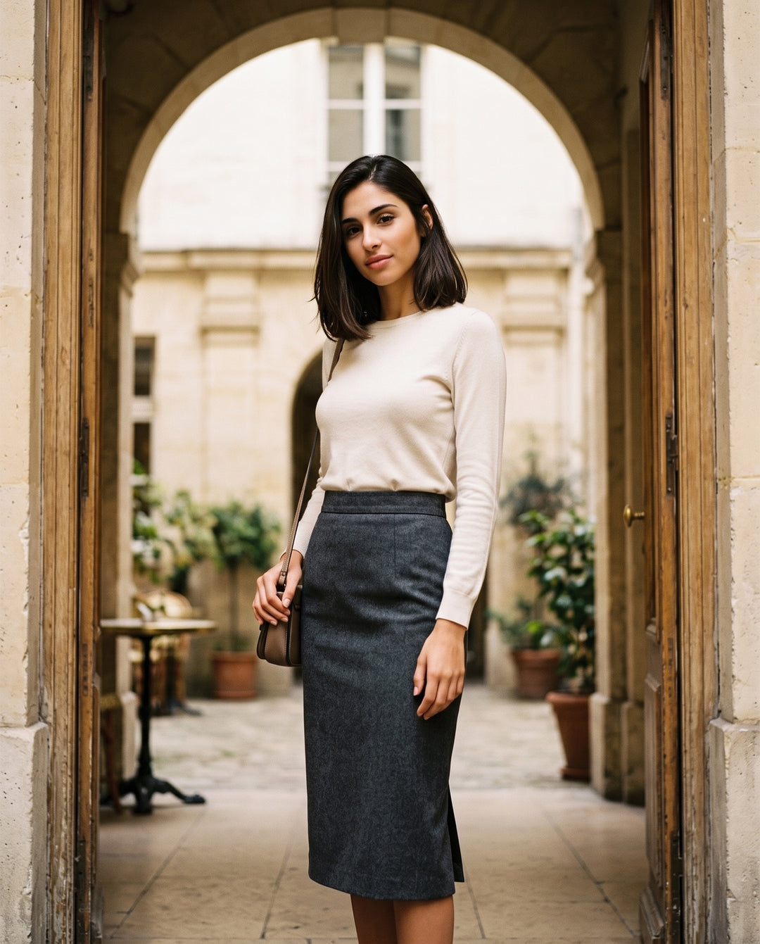 Tailored Pencil Skirt