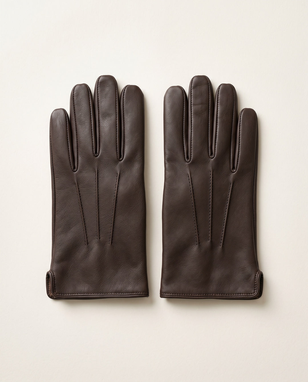 Leather-Look Lined Gloves