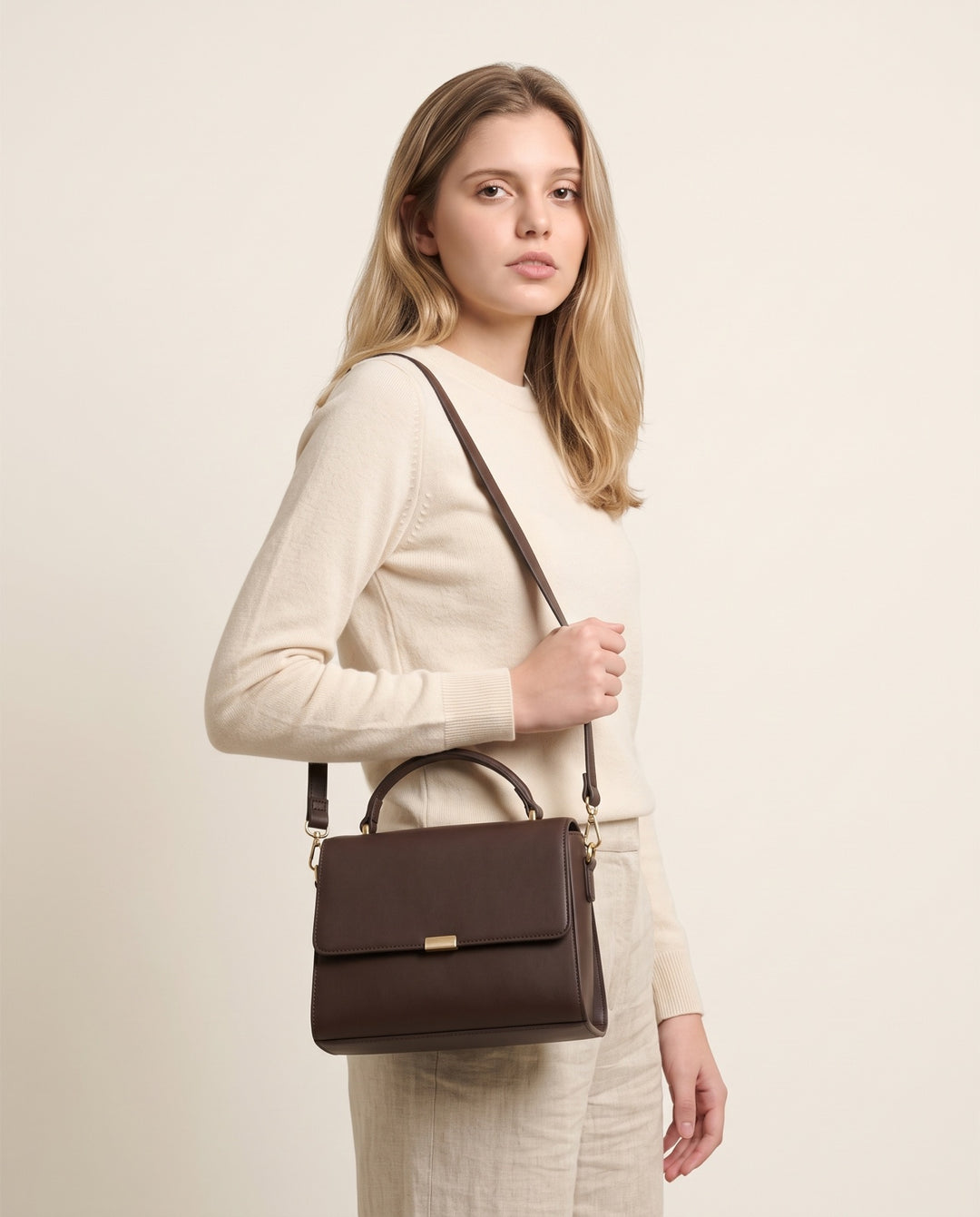 Structured Box Shoulder Bag