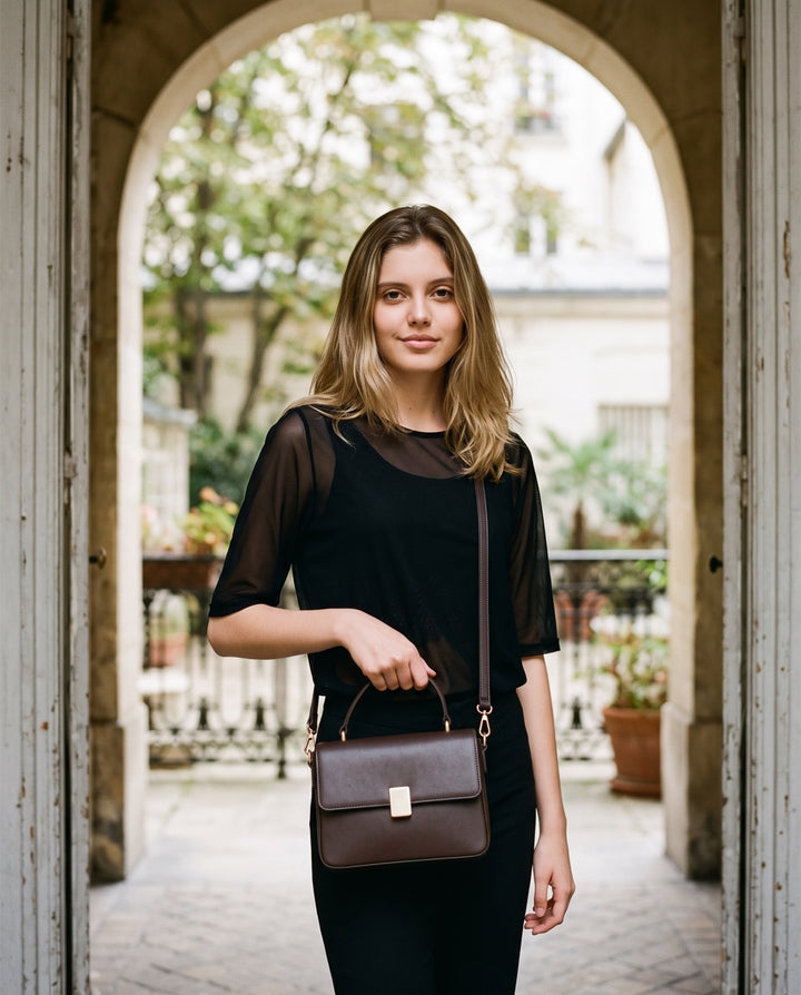 Structured Box Shoulder Bag