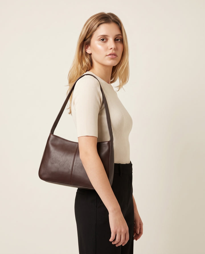 Curved East-West Shoulder Bag