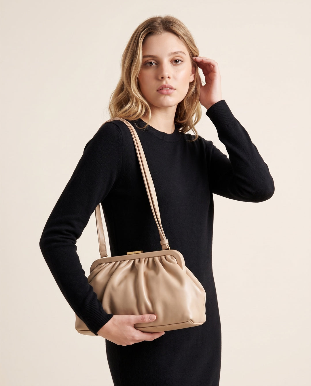 Gathered Pouch Clutch