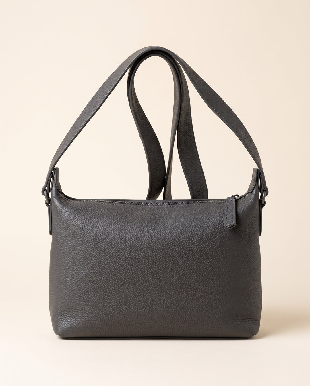 Pebbled Zip Shoulder Bag