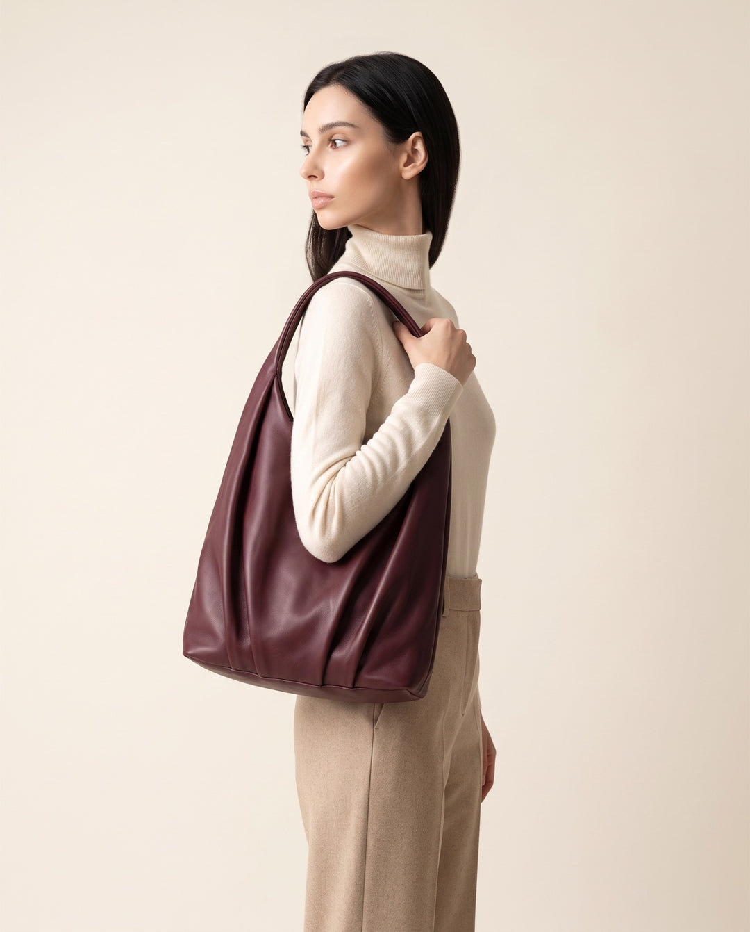 Draped Shoulder Bag