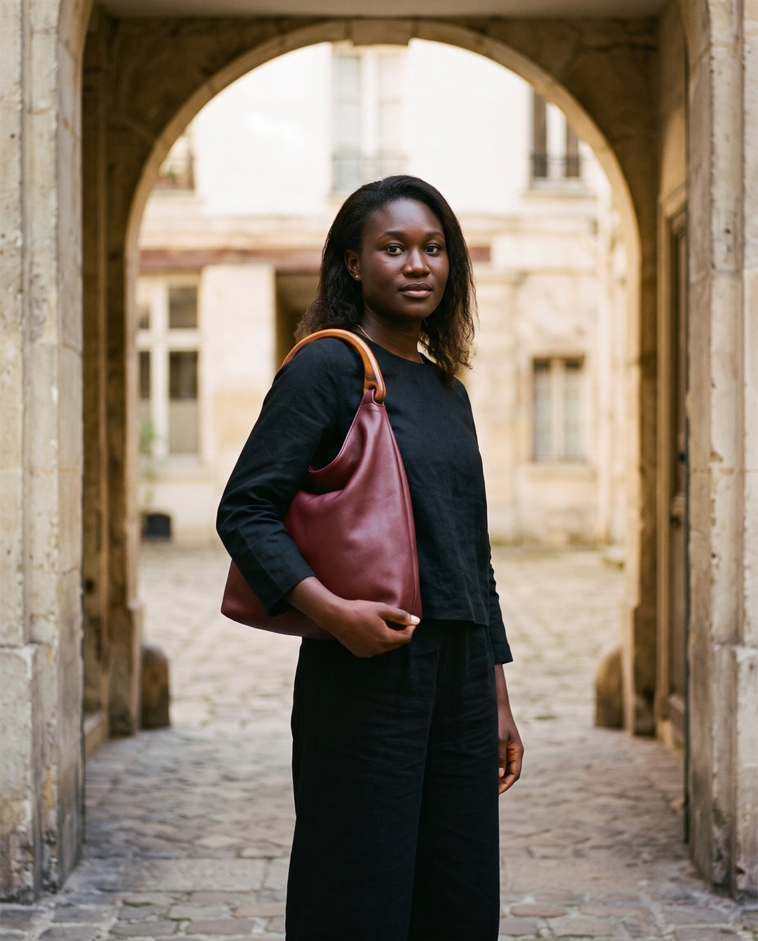 Draped Shoulder Bag
