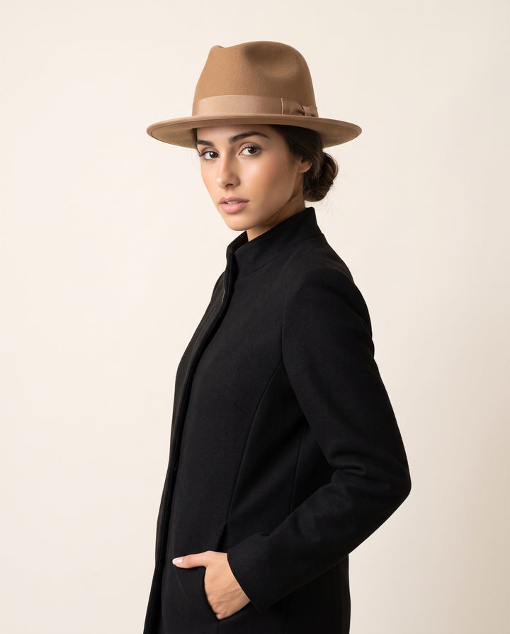Wide-Brim Felt Fedora
